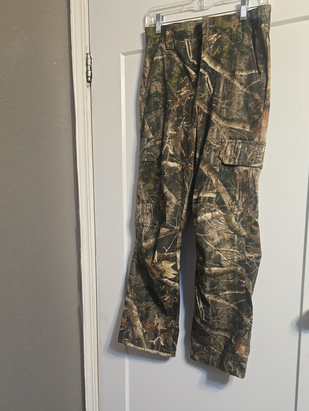 XL For Young People Red Head Men's Camo Cargo Pants - Realtree-Style Green/Brown